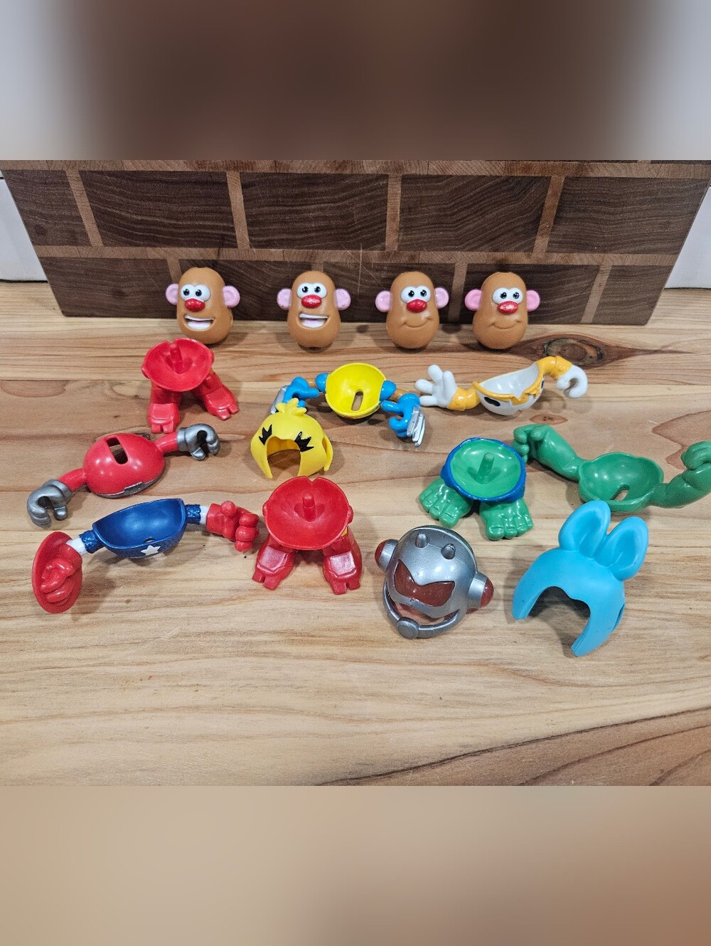 Mini Mr. Potato head w/ Accessories Mixable Super Heros Lot